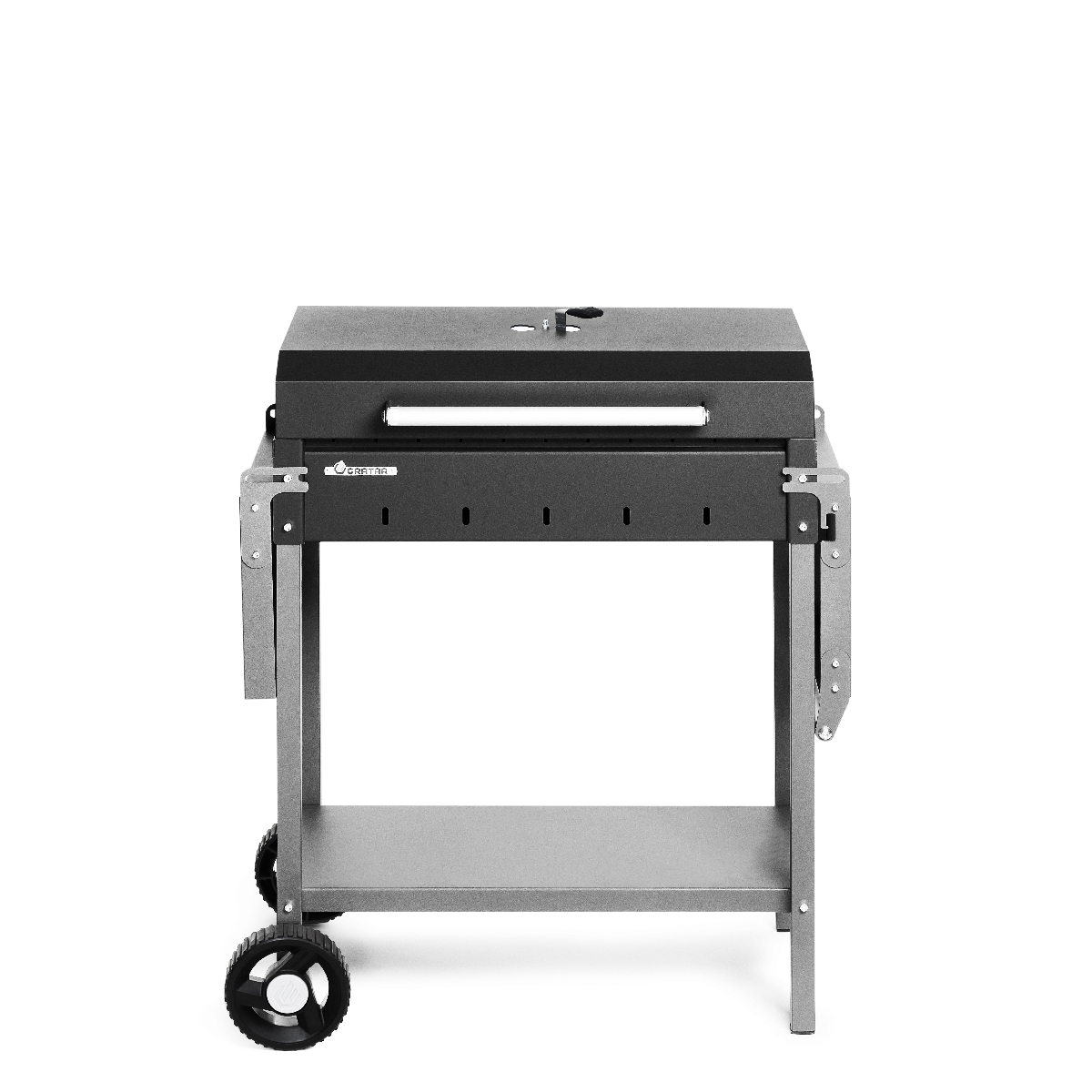 Фото Мангал Gratar МАН 203 с закрытой крышкой и сложенными полками