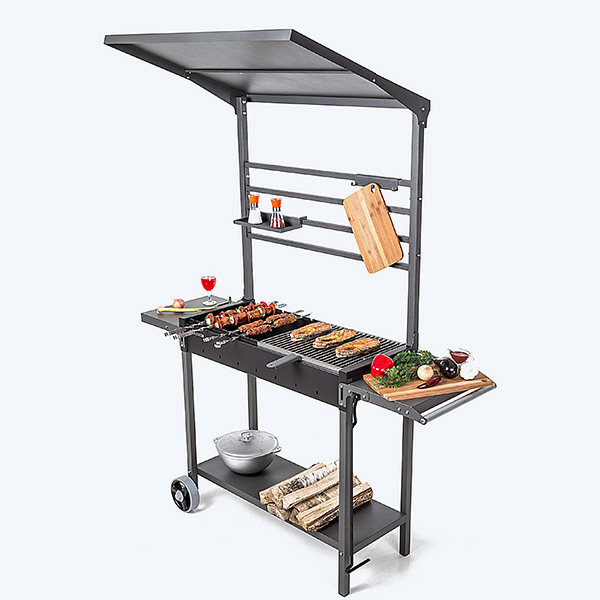 alt - Фото Гриль-мангал Gratar МАН 304 с аксессуарами вид сбоку